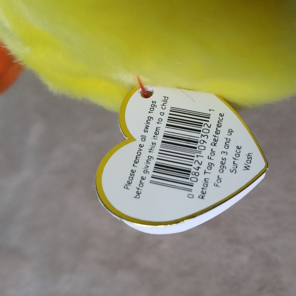Quackers Buddy & Beanie Set 🦆Ty Plush Yellow Ducks🦆 Gift Toy Collectible, NWT - Picture 6 of 17
